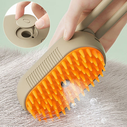 Pet Steam Brush 3 In 1 Electric Spray