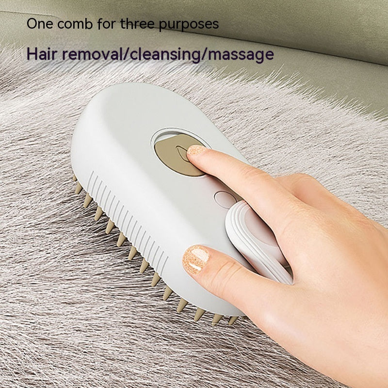 Pet Steam Brush 3 In 1 Electric Spray