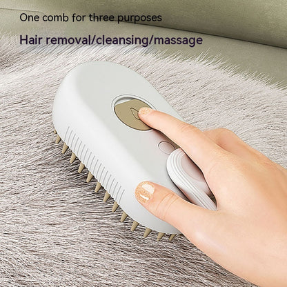 Pet Steam Brush 3 In 1 Electric Spray