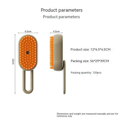 Pet Steam Brush 3 In 1 Electric Spray