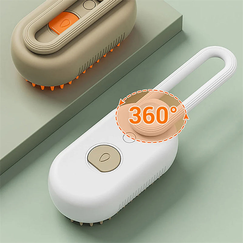 Pet Steam Brush 3 In 1 Electric Spray