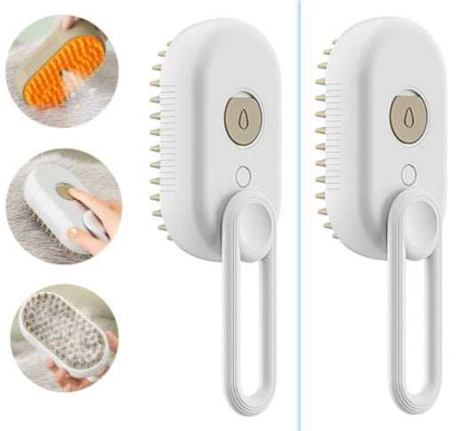 Pet Steam Brush 3 In 1 Electric Spray